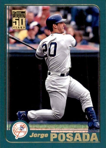 #120 Jorge Posada - New York Yankees - 2001 Topps Baseball