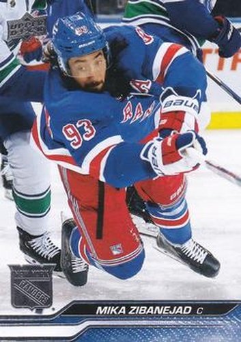 #120 Mika Zibanejad - New York Rangers - 2023-24 Upper Deck Hockey