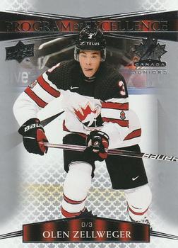 #120 Olen Zellweger - Canada - 2022-23 Upper Deck Team Canada Juniors Hockey