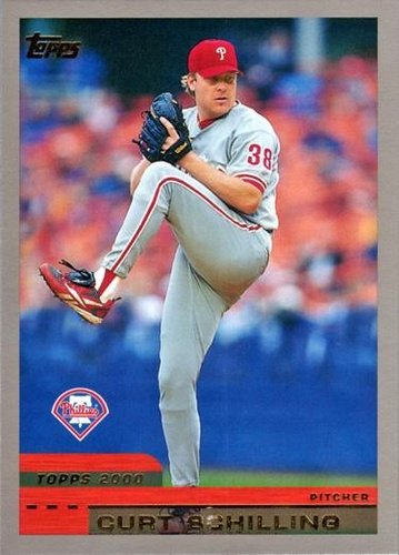 #120 Curt Schilling - Philadelphia Phillies - 2000 Topps Baseball