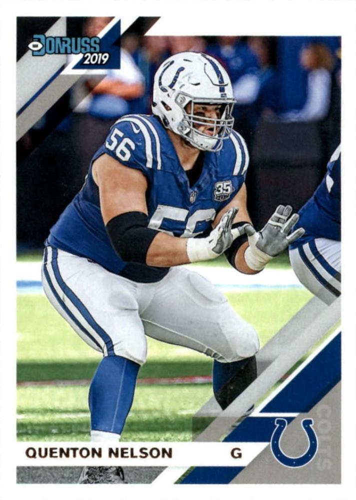 #120 Quenton Nelson - Indianapolis Colts - 2019 Donruss Football