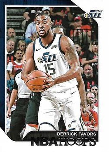 #120 Derrick Favors - Utah Jazz - 2018-19 Hoops Basketball