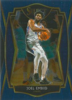 #120 Joel Embiid - Philadelphia 76ers - 2020-21 Panini Select - Blue Basketball