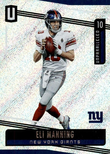 #120 Eli Manning - New York Giants - 2019 Panini Unparalleled Football