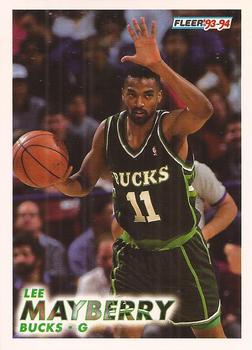 #120 Lee Mayberry - Milwaukee Bucks - 1993-94 Fleer Basketball