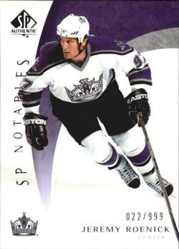 #120 Jeremy Roenick - Los Angeles Kings - 2005-06 SP Authentic Hockey