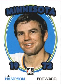 #120 Ted Hampson - Minnesota Fighting Saints - 2009-10 In The Game 1972 The Year In Hockey
