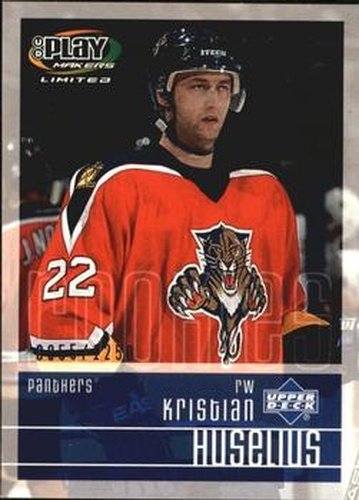 #120 Kristian Huselius - Florida Panthers - 2001-02 Upper Deck Playmakers Hockey