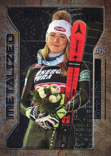 #120 Mikaela Shiffrin - 2021 SkyBox Metal Universe Champions