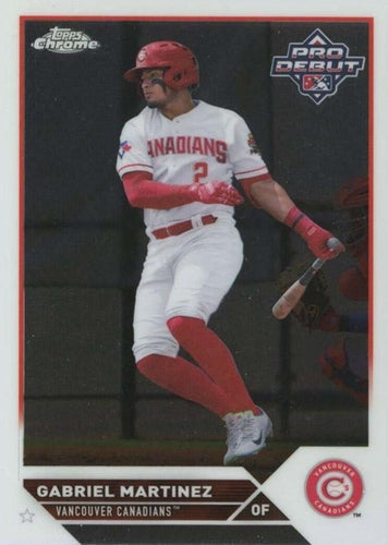#PDC-120 Gabriel Martinez - Vancouver Canadians - 2023 Topps Pro Debut - Chrome Baseball
