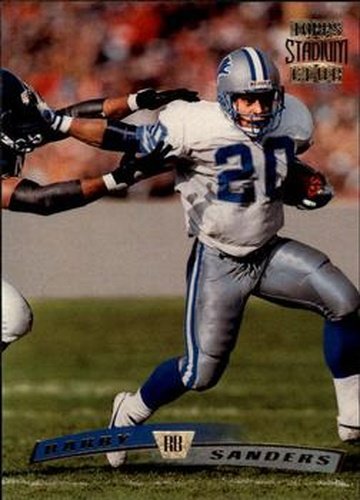 #120 Barry Sanders - Detroit Lions - 1996 Stadium Club Football