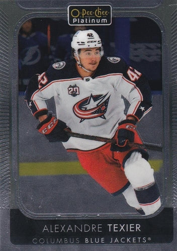 #120 Alexandre Texier - Columbus Blue Jackets - 2021-22 O-Pee-Chee Platinum Hockey