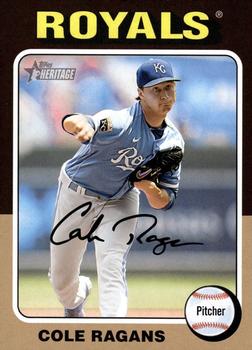 #120b Cole Ragans - Kansas City Royals - 2024 Topps Heritage Baseball