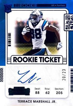 #120b Terrace Marshall Jr. - Carolina Panthers - 2021 Panini Contenders Football