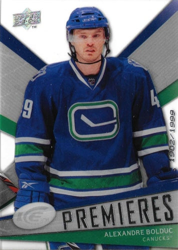 #121 Alexandre Bolduc - Vancouver Canucks - 2008-09 Upper Deck Ice Hockey