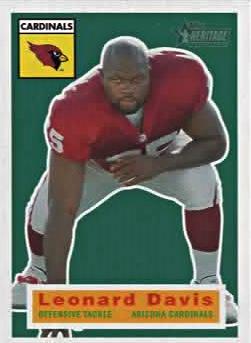 #121 Leonard Davis - Arizona Cardinals - 2001 Topps Heritage Football