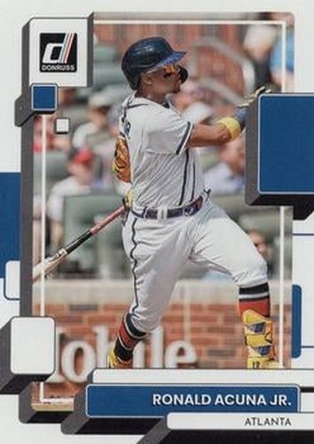 #121 Ronald Acuna Jr. - Atlanta Braves - 2022 Donruss Baseball