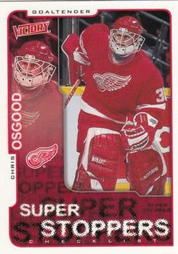 #121 Chris Osgood - Detroit Red Wings - 2001-02 Upper Deck Victory Hockey