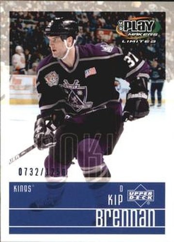 #121 Kip Brennan - Los Angeles Kings - 2001-02 Upper Deck Playmakers Hockey