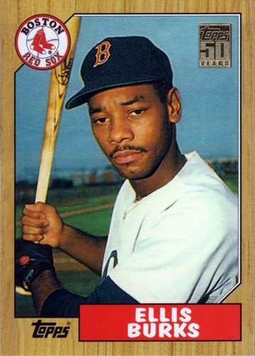#T121 Ellis Burks - Boston Red Sox - 2001 Topps Traded & Rookies Baseball