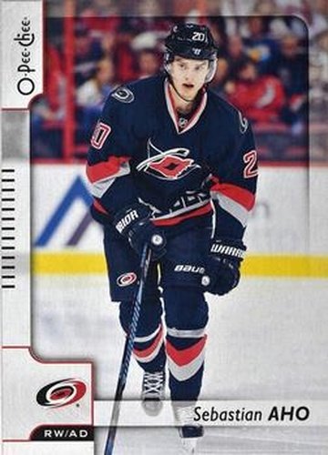 #121 Sebastian Aho - Carolina Hurricanes - 2017-18 O-Pee-Chee Hockey