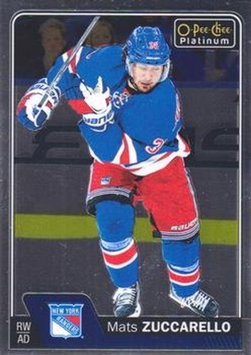 #121 Mats Zuccarello - New York Rangers - 2016-17 O-Pee-Chee Platinum Hockey
