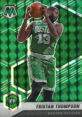 #121 Tristan Thompson - Boston Celtics - 2020-21 Panini Mosaic - Mosaic Green Basketball