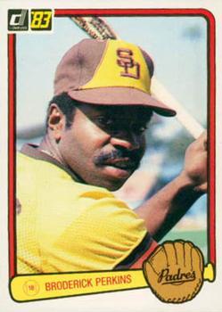 #121 Broderick Perkins - San Diego Padres - 1983 Donruss Baseball