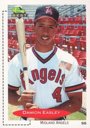 #121 Damion Easley - Midland Angels - 1991 Classic Best Baseball