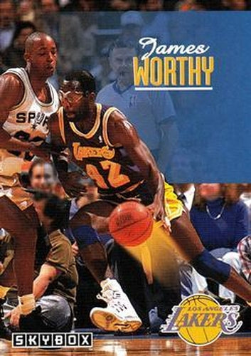 #121 James Worthy - Los Angeles Lakers - 1992-93 SkyBox Basketball