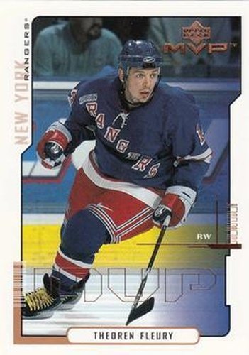 #121 Theoren Fleury - New York Rangers - 2000-01 Upper Deck MVP Hockey