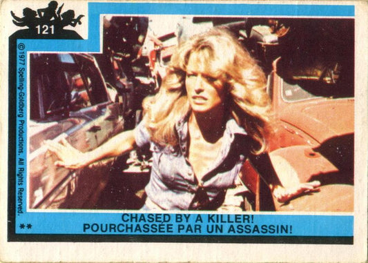 #121 Chased by a Killer! - 1977 O-Pee-Chee Charlie's Angels
