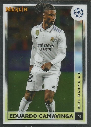 #121 Eduardo Camavinga - Real Madrid CF - 2022-23 Merlin Chrome UEFA Club Competitions Soccer