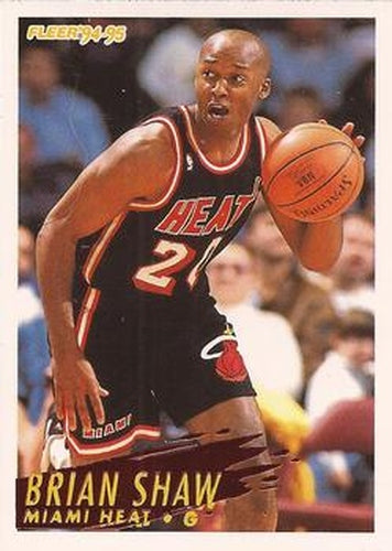 #121 Brian Shaw - Miami Heat - 1994-95 Fleer Basketball