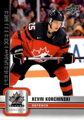 #121 Kevin Korchinski - Canada - 2023 Upper Deck Team Canada Juniors Hockey