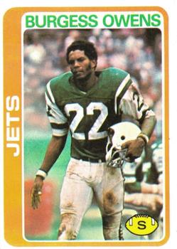 #121 Burgess Owens - New York Jets - 1978 Topps Football