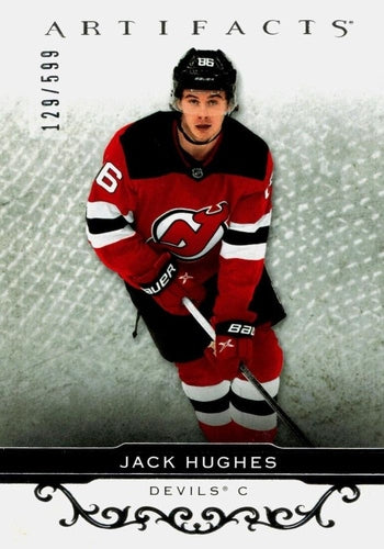 #121 Jack Hughes - New Jersey Devils - 2021-22 Upper Deck Artifacts Hockey
