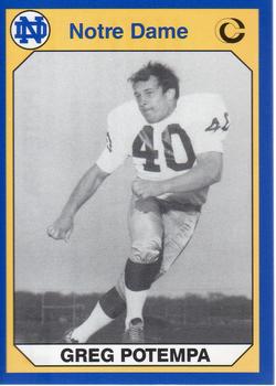#121 Gary Potempa - Notre Dame Fighting Irish - 1990 Collegiate Collection Notre Dame Football