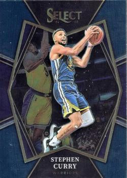 #121 Stephen Curry - Golden State Warriors - 2021-22 Panini Select - Blue Basketball