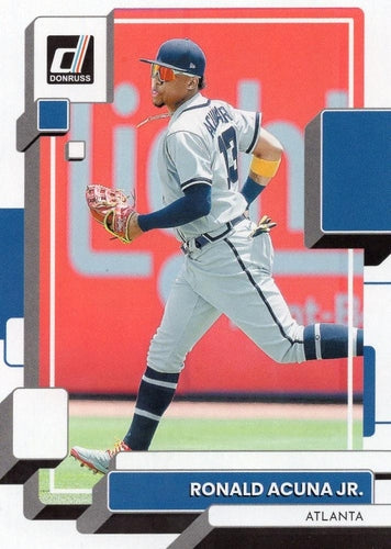 #121b Ronald Acuna Jr. - Atlanta Braves - 2022 Donruss Baseball
