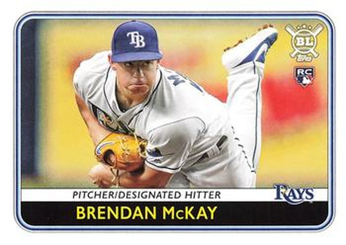 #122 Brendan McKay - Tampa Bay Rays - 2020 Topps Big League Baseball