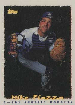 #PP2 Mike Piazza - Los Angeles Dodgers - 1994 Topps - 1995 Topps Pre-Production Spectralite Samples Baseball