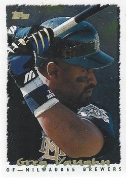 #PP3 Greg Vaughn - Milwaukee Brewers - 1994 Topps - 1995 Topps Pre-Production Spectralite Samples Baseball