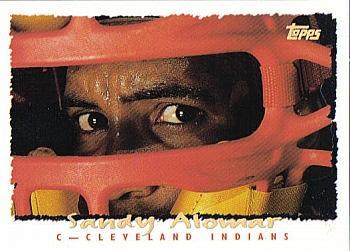 #PP4 Sandy Alomar - Cleveland Indians - 1994 Topps - 1995 Topps Pre-Production Spectralite Samples Baseball