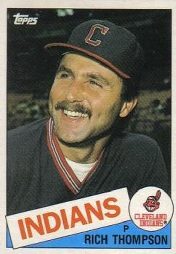 #122T Rich Thompson - Cleveland Indians - 1985 Topps Traded Baseball