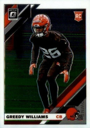 #122 Greedy Williams - Cleveland Browns - 2019 Donruss Optic Football