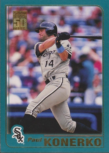 #122 Paul Konerko - Chicago White Sox - 2001 Topps Baseball