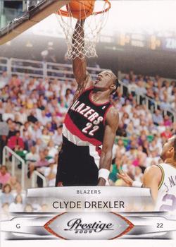 #122 Clyde Drexler - Portland Trail Blazers - 2009-10 Panini Prestige Basketball