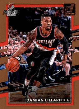 #122 Damian Lillard - Portland Trail Blazers - 2017-18 Donruss Basketball