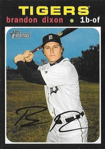 #122 Brandon Dixon - Detroit Tigers - 2020 Topps Heritage Baseball